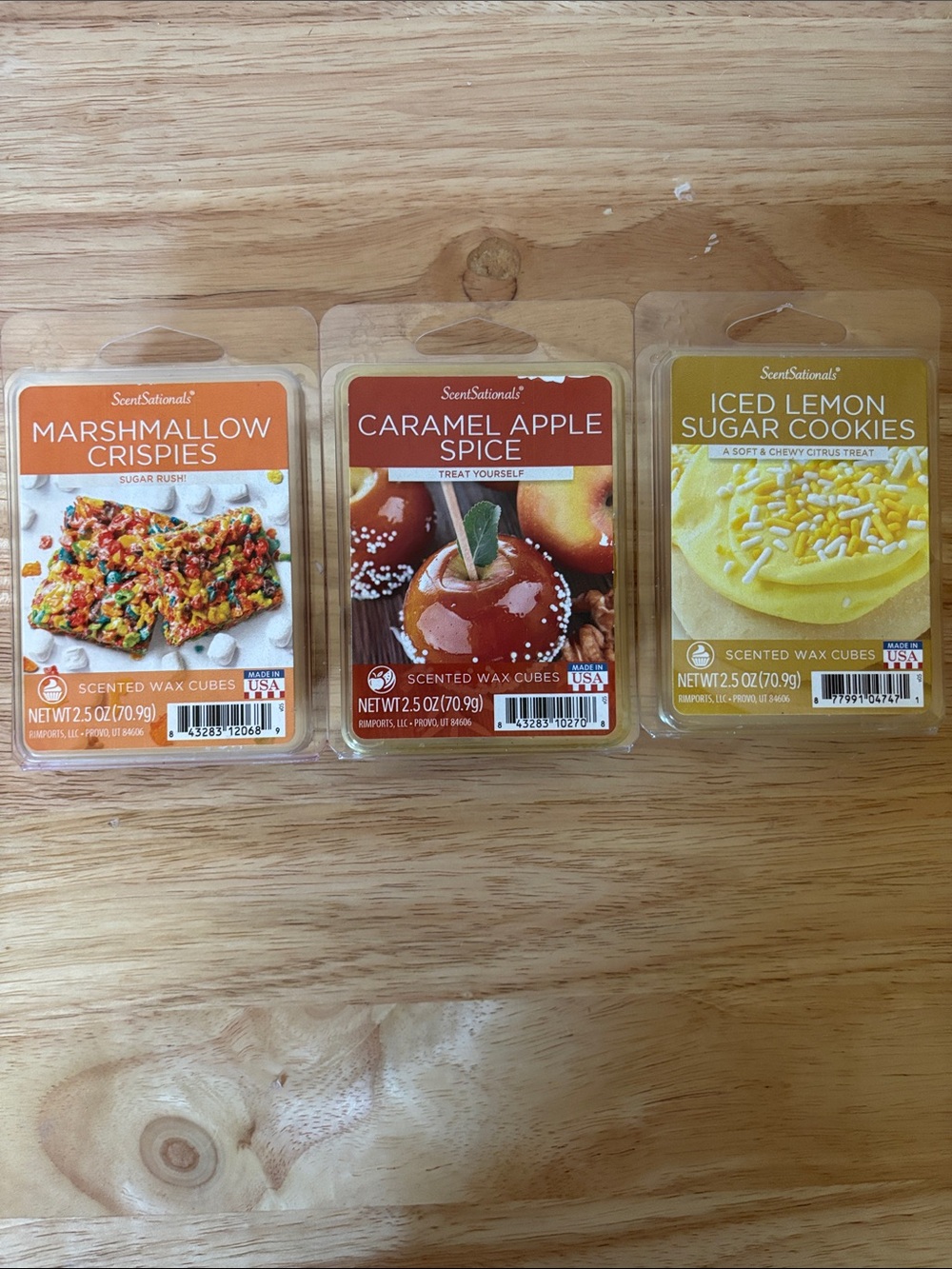 Lot of 3 ScentSationals Scented Wax Melts